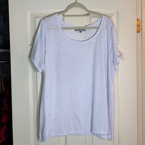 Pearl detail tee